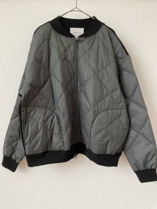 画像1: FABRIQUE en planete terre　ORG/Quilt　blouson(チャコール)　 (1)