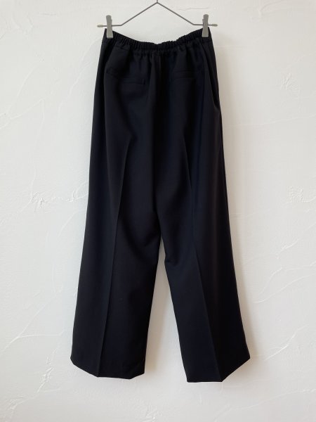 画像4: michel beaudouin　ノンミュールウール混パンツ(ブラック) (4)