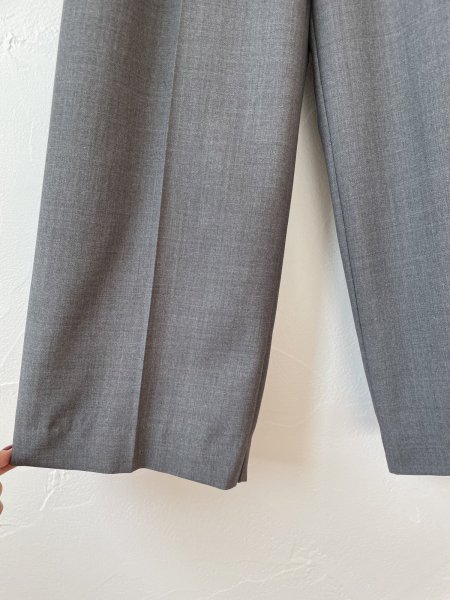 画像3: michel beaudouin　ノンミュールウール混パンツ(チャコール) (3)