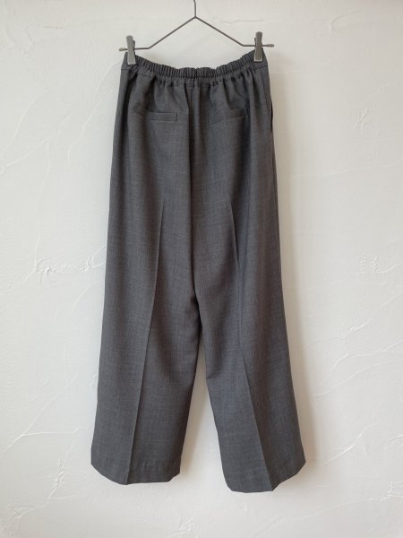 画像4: michel beaudouin　ノンミュールウール混パンツ(チャコール) (4)