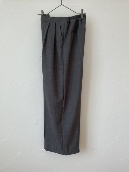 画像5: michel beaudouin　ノンミュールウール混パンツ(チャコール) (5)