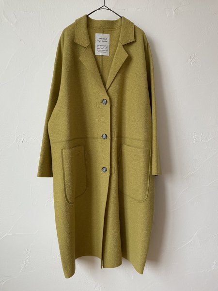 画像1: FABRIQUE en planete terre　圧縮ウールコート(マスタード) (1)