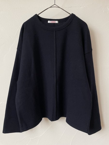 画像1: FABRIQUE en planete terre　ウールプルオーバー(ネイビー) (1)