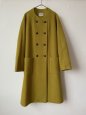 画像1: Vent d'ouest 　ダブルボタンウールコート(イエロー) (1)