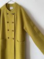 画像2: Vent d'ouest 　ダブルボタンウールコート(イエロー) (2)
