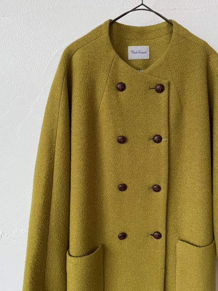 画像4: Vent d'ouest 　ダブルボタンウールコート(イエロー) (4)