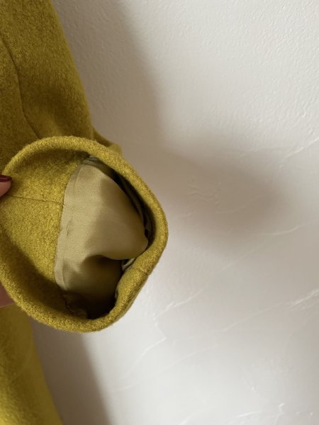 画像8: Vent d'ouest 　ダブルボタンウールコート(イエロー) (8)