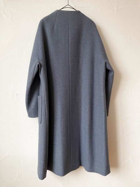 画像6: Vent d'ouest 　ダブルボタンウールコート(サックス) (6)