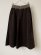 画像1: FABRIQUE en planete terre　corduroy stretch one box skirt（ブラウン） (1)