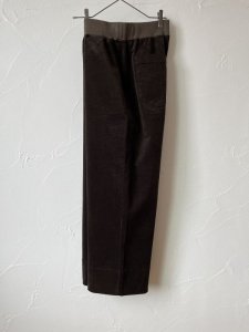 画像1: FABRIQUE en planete terre　wide pants corduroy（ブラウン） (1)