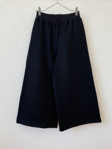 画像1: FABRIQUE en planete terre　wide pants 8分丈(ブラック) (1)