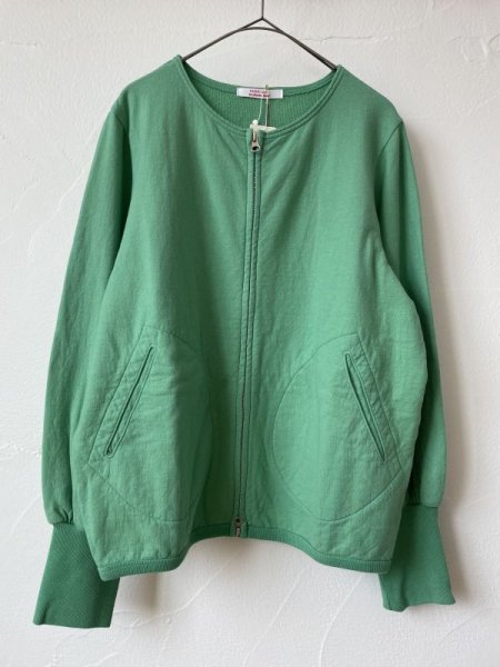 画像1: FABRIQUE en planete terre　no collar blusonミルキーグリーン (1)