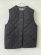 画像1: FABRIQUE en planete terre　Quilt vest(ブラック) (1)