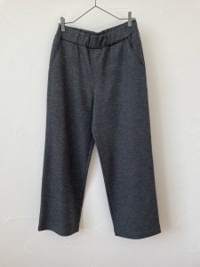 画像1: FABRIQUE en planete terre　wool straight　pants(チャコール) (1)