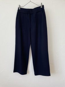 画像1: FABRIQUE en planete terre　wool straight　pants(ダークネイビー) (1)