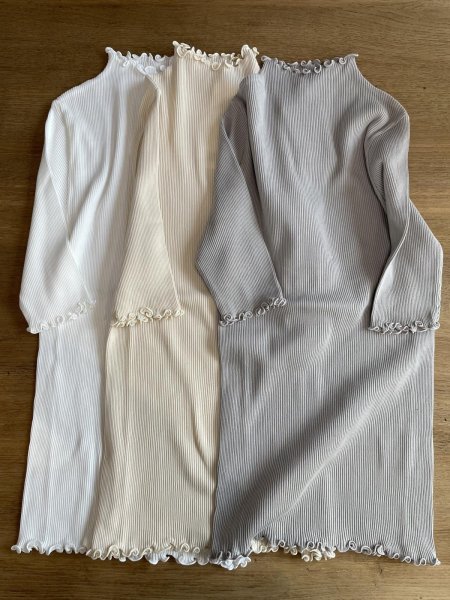 画像1: FABRIQUE en planete terre　mellow mock neck 5分袖 (1)