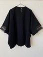 画像5: Porter des boutons　袖口CLUNY LACEレース　オーバルプルオーバー(ブラック） (5)