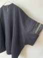 画像6: Porter des boutons　袖口CLUNY LACEレース　オーバルプルオーバー(ブラック） (6)