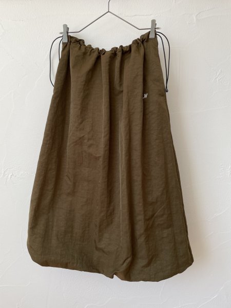 画像1: ALWEL 　Drawstring Skirt (カーキ) (1)