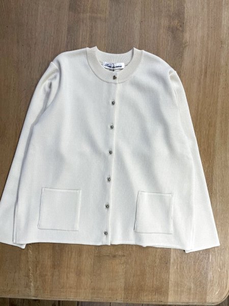 画像1: Porter des boutons　カーディガン(アイボリー) (1)